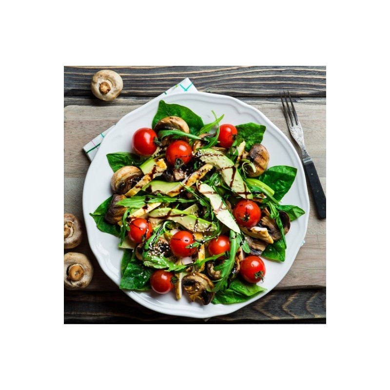 Salade épinards et poulet au balsamique Salade épinards et poulet au balsamique