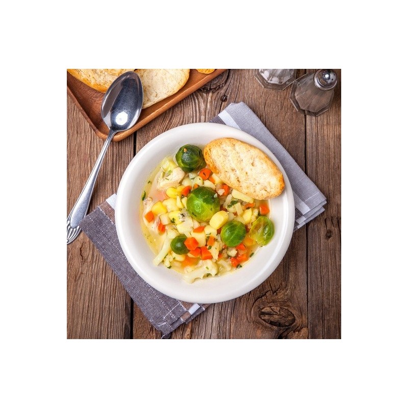 Soupe minestrone aux choux de Bruxelles