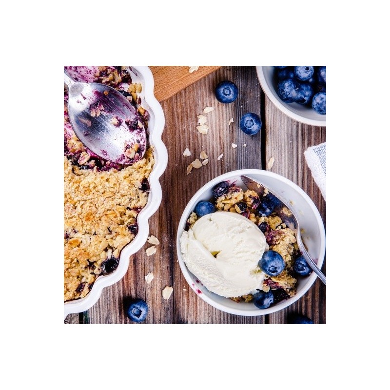 Crumble pommes myrtilles