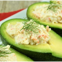 Avocat au crabe et litchi
